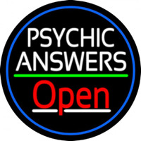 Psychic Answers Open Enseigne Néon