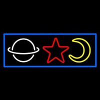 Psychic Logos With Blue Bordeer Enseigne Néon