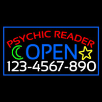Psychic Reader With Phone Number Open Enseigne Néon