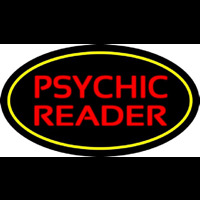 Psychic Reader Yellow Oval Enseigne Néon