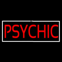Psychic White Border Enseigne Néon
