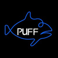 Puff Blue Fish Enseigne Néon