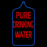 Pure Drinking Water Enseigne Néon