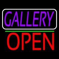 Purle Gallery With Open 1 Enseigne Néon