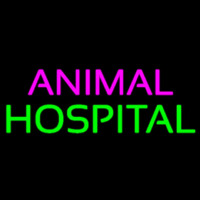 Purple Animal Green Hospital Enseigne Néon