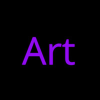 Purple Art Cursive Enseigne Néon