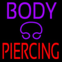 Purple Body Piercing Enseigne Néon