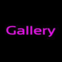 Purple Cursive Gallery Enseigne Néon