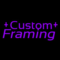 Purple Custom Framing 1 Enseigne Néon