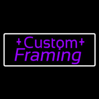 Purple Custom Framing Enseigne Néon