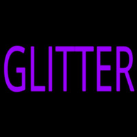 Purple Glitter Enseigne Néon