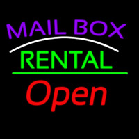 Purple Mailbo  Turquoise Rental With Open 2 Enseigne Néon