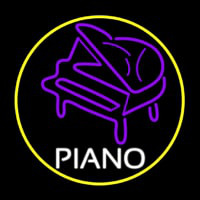 Purple Piano Enseigne Néon