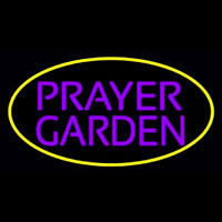 Purple Prayer Garden Enseigne Néon