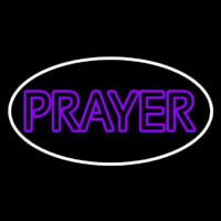 Purple Prayer With Border Enseigne Néon