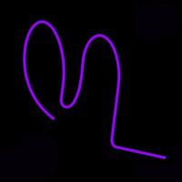 Purple Squiggle Enseigne Néon