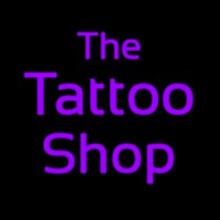 Purple The Tattoo Shop Enseigne Néon