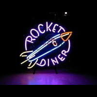 ROCKET DINER Enseigne Néon