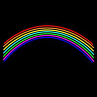 Rainbow Blank Enseigne Néon