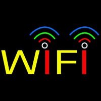 Rainbow Wifi Block Enseigne Néon