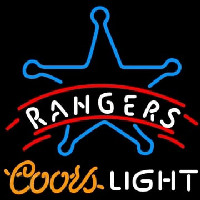Rangers Coors Light Enseigne Néon
