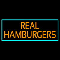 Real Hamburgers Enseigne Néon