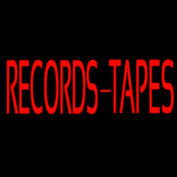 Records Tapes Enseigne Néon