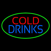 Rectangle Cold Drinks Enseigne Néon