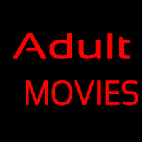Red Adult Movies Enseigne Néon