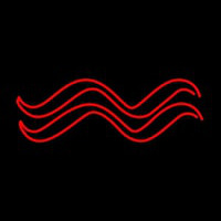Red Aquarius Logo Enseigne Néon