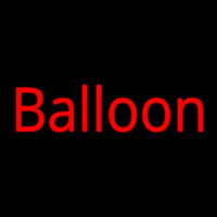 Red Balloon Cursive Enseigne Néon
