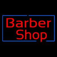 Red Barber Shop Border Enseigne Néon