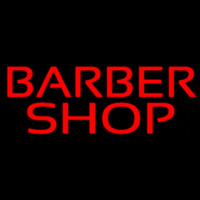 Red Barber Shop Enseigne Néon