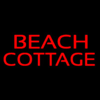 Red Beach Cottage Enseigne Néon