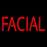 Red Block Facial Enseigne Néon