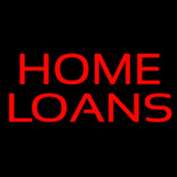 Red Block Home Loans Enseigne Néon