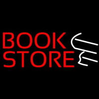 Red Book Store Logo Enseigne Néon