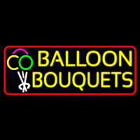 Red Border Balloon Bouquets Enseigne Néon
