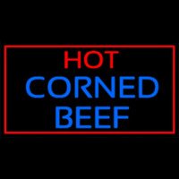 Red Border Hot Corned Beef Enseigne Néon