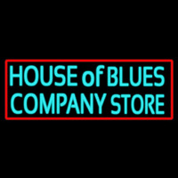 Red Border House Of Blues Company Store Enseigne Néon