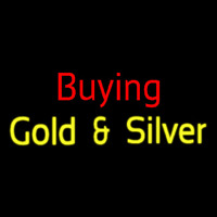 Red Buying Yellow Gold And Silver Block Enseigne Néon