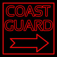 Red Coast Guard Enseigne Néon