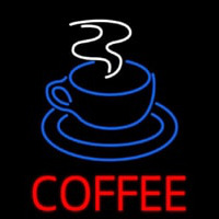 Red Coffee With Cup Enseigne Néon