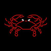 Red Crab Enseigne Néon