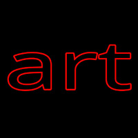 Red Cursive Art 1 Enseigne Néon