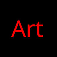 Red Cursive Art 2 Enseigne Néon