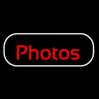 Red Cursive Photos With Border Enseigne Néon