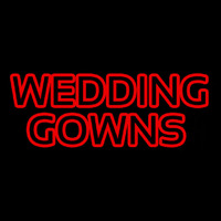 Red Double Stroke Wedding Gowns Enseigne Néon