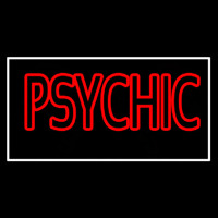 Red Double Stroke White Psychic Enseigne Néon