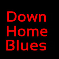 Red Down Home Blues Enseigne Néon